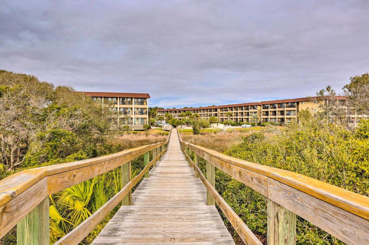 Hilton Head Ocean-View Villa Steps To Beach! Гілтон-Гед-Айленд Екстер'єр фото