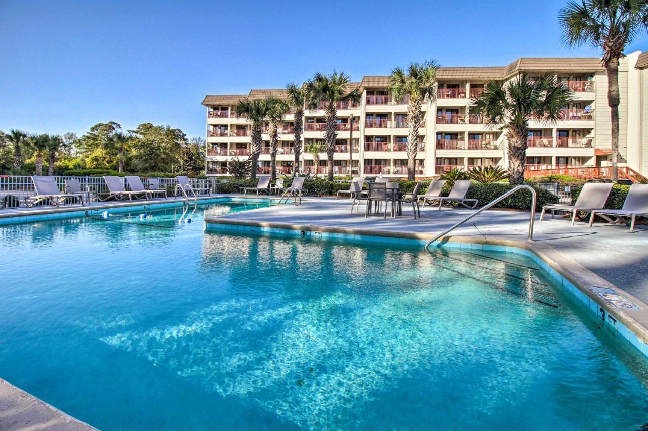 Hilton Head Ocean-View Villa Steps To Beach! Гілтон-Гед-Айленд Екстер'єр фото